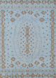 Wollteppich - 240 x 150 cm - seeblau