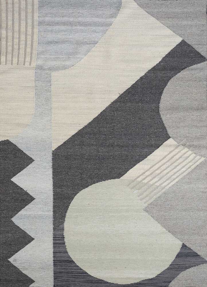 Wollteppich - 240 x 150 cm - grau