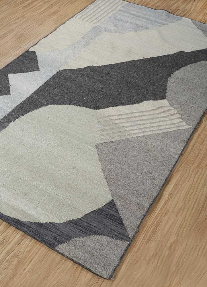 Wollteppich - 240 x 150 cm - grau