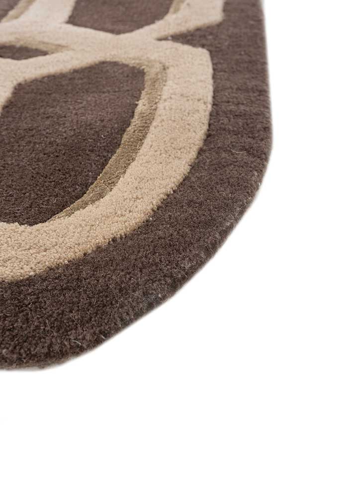 Wollteppich sonderform  - 270 x 180 cm - beige
