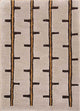 Wollteppich - 90 x 60 cm - creme