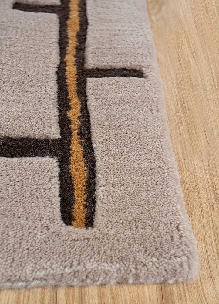Wollteppich - 90 x 60 cm - creme