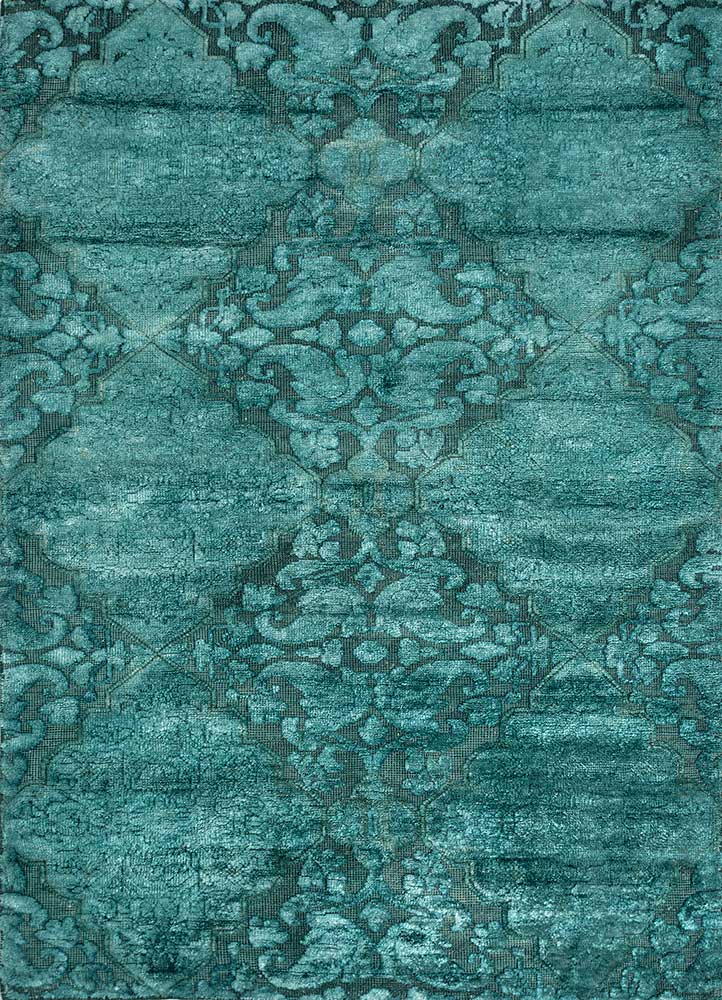 Designer Teppich - 240 x 150 cm - blau