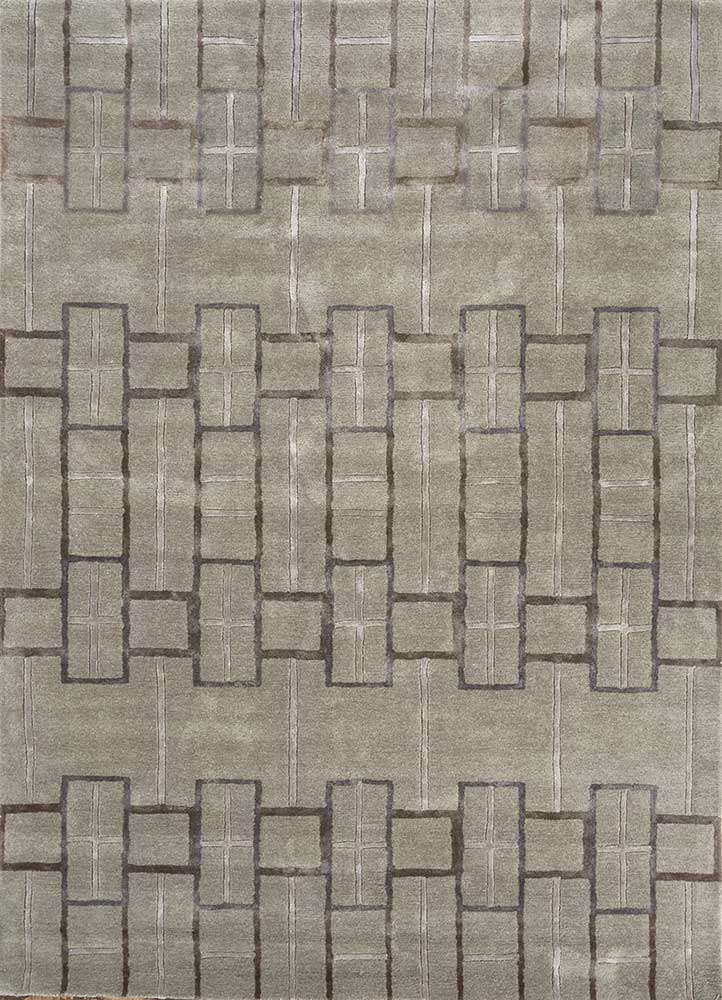 Wollteppich - 270 x 180 cm - silber