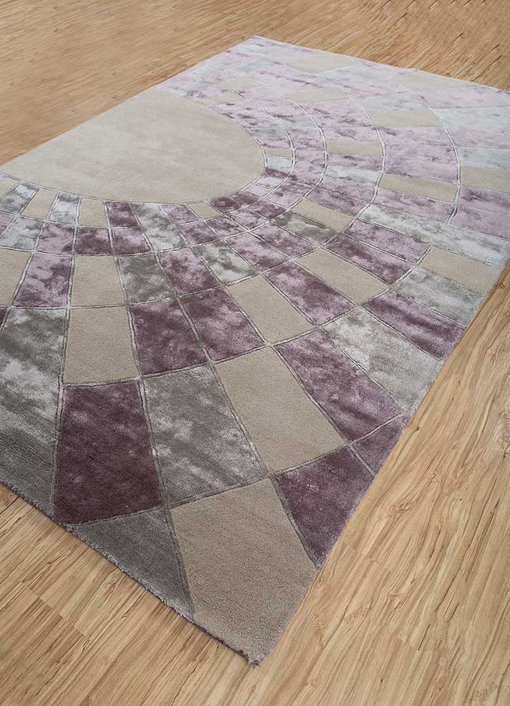Wollteppich - 270 x 180 cm - lila