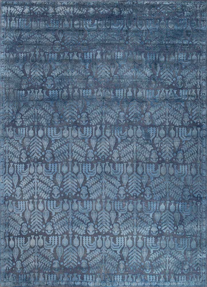 Wollteppich - 300 x 240 cm - blau