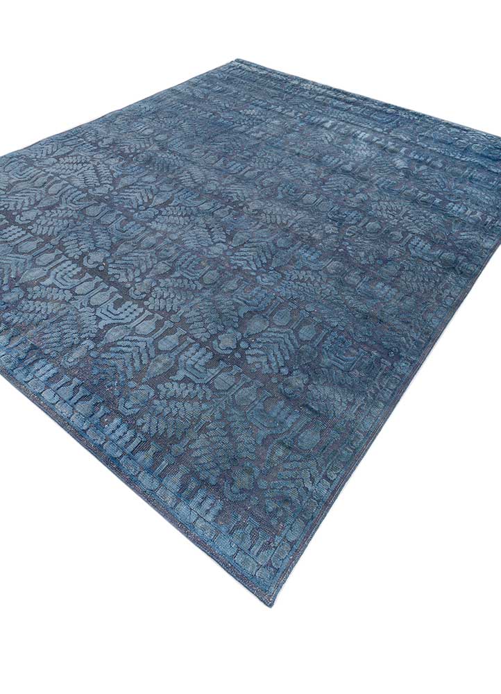 Wollteppich - 300 x 240 cm - blau