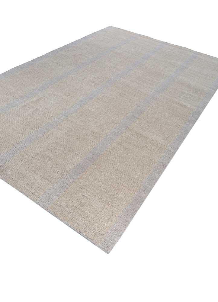 Wollteppich - 270 x 180 cm - silber
