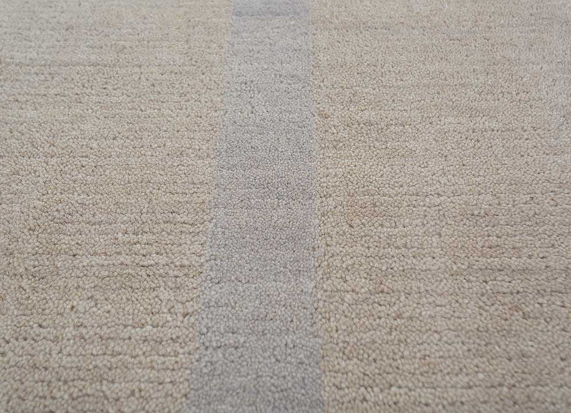 Wollteppich - 270 x 180 cm - silber