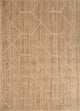 Juteteppich - 225 x 165 cm - dunkelbeige