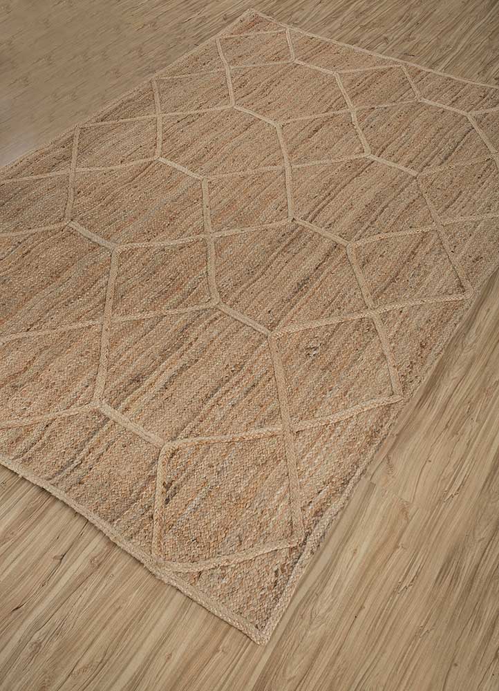 Juteteppich - 225 x 165 cm - dunkelbeige