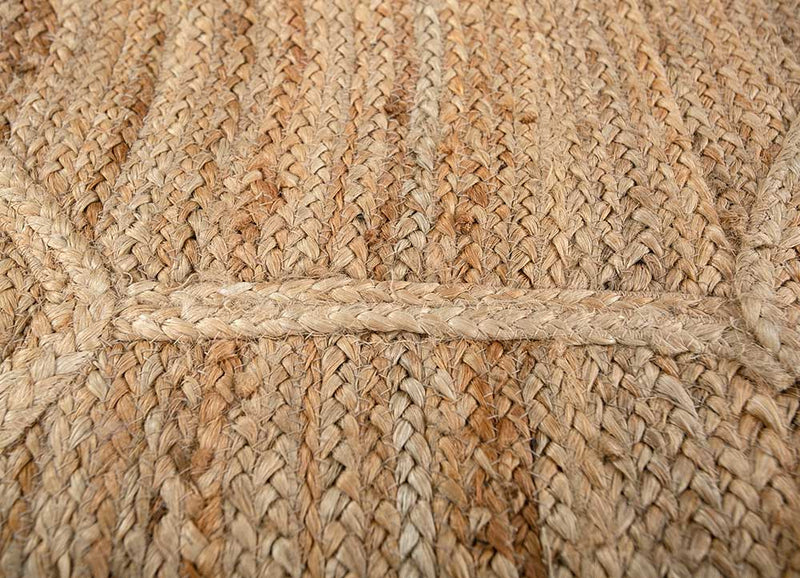 Juteteppich - 225 x 165 cm - dunkelbeige
