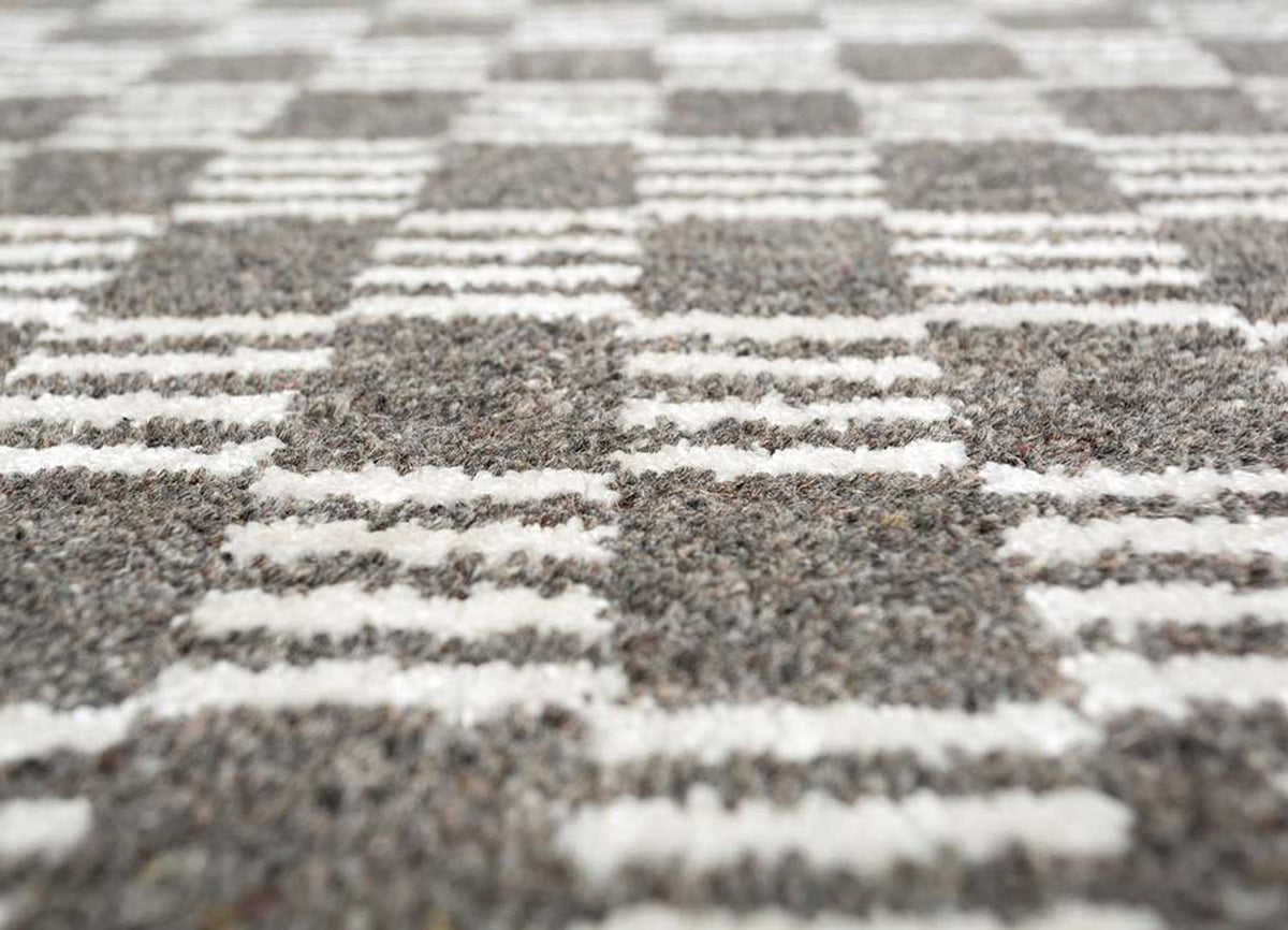 Teppich - 300 x 240 cm - schwarz-weiß