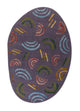 Wollteppich sonderform  - 270 x 180 cm - grau