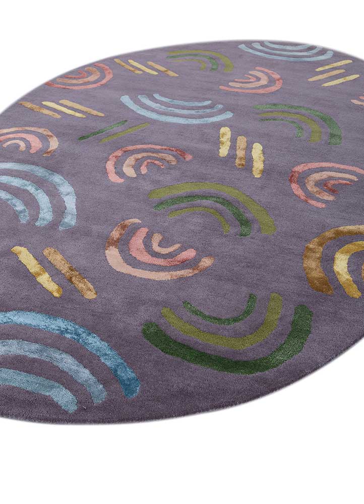 Wollteppich sonderform  - 270 x 180 cm - grau