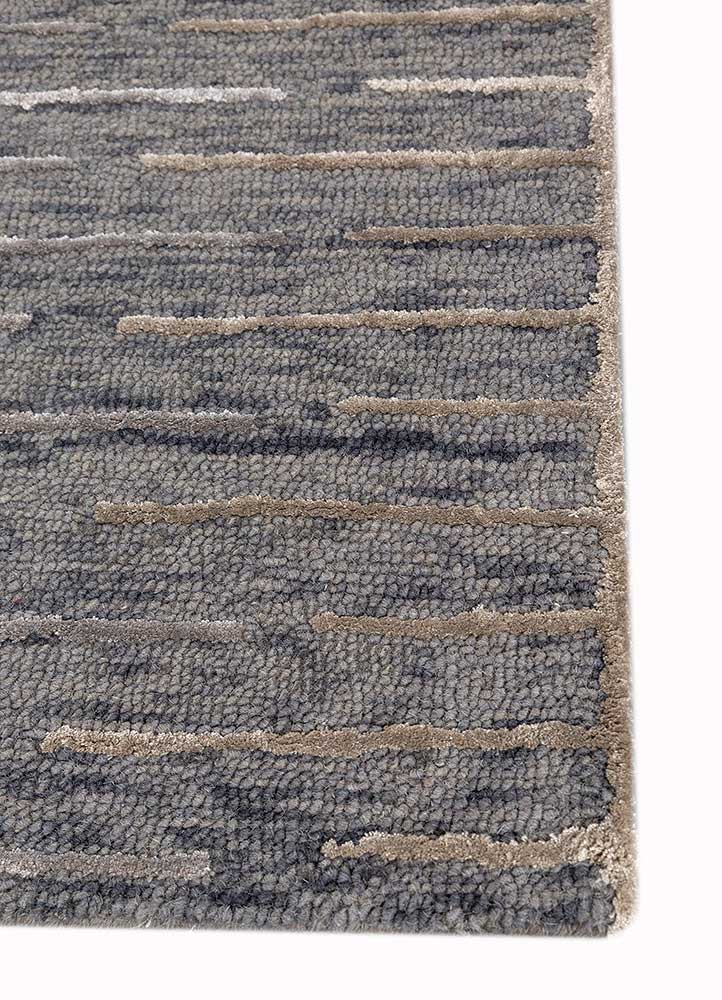 Wollteppich - 240 x 150 cm - grau