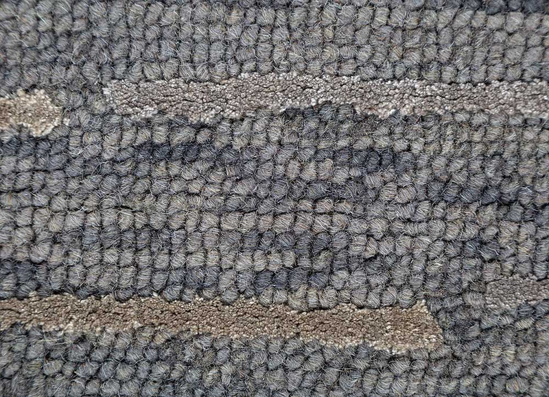 Wollteppich - 240 x 150 cm - grau