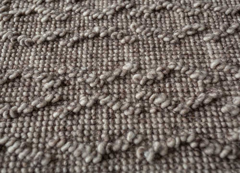 Wollteppich - 90 x 60 cm - hellbraun
