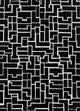 Wollteppich - 270 x 180 cm - schwarz-weiß