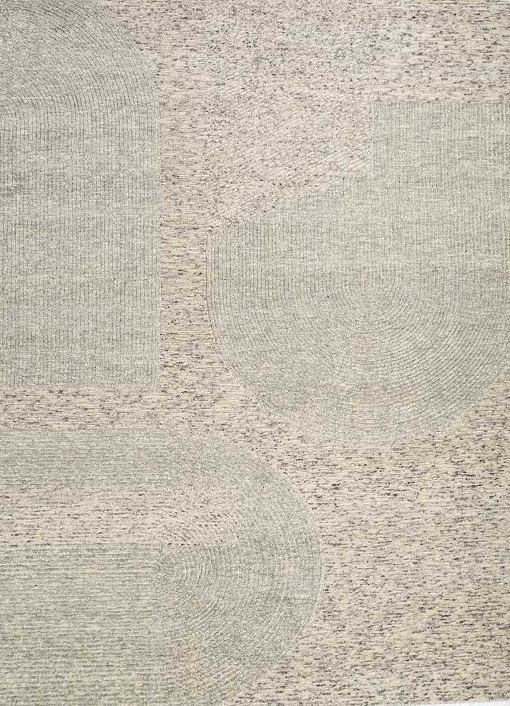 Wollteppich - 270 x 180 cm - silber