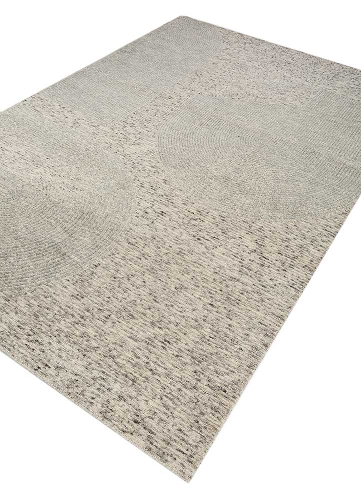 Wollteppich - 270 x 180 cm - silber