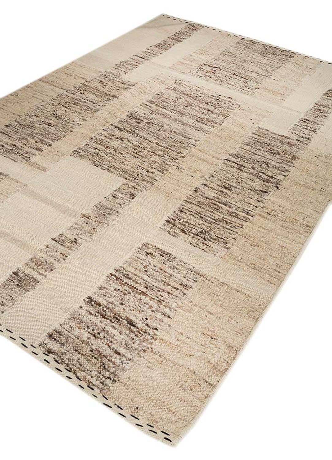 Wollteppich - 270 x 180 cm - hellbeige