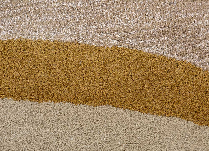 Wollteppich rund  - 210 x 210 cm - mehrfarbig