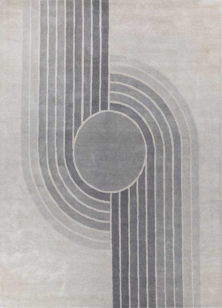 Wollteppich - 240 x 150 cm - grau