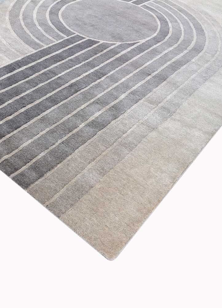 Wollteppich - 240 x 150 cm - grau