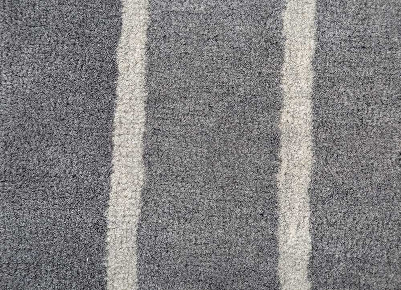 Wollteppich - 240 x 150 cm - grau
