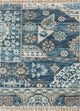 Wollteppich - 90 x 60 cm - blau