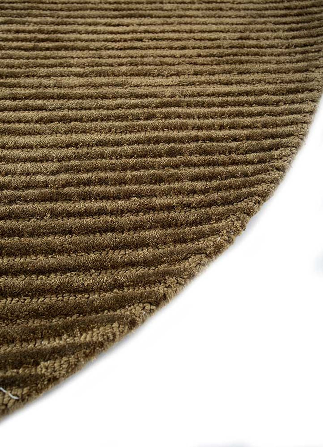 Wollteppich sonderform  - 210 x 165 cm - dunkelbeige