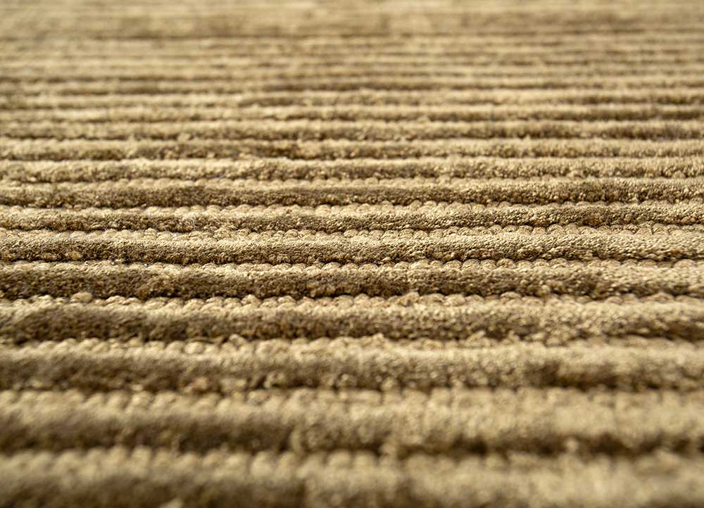 Wollteppich sonderform  - 210 x 165 cm - dunkelbeige