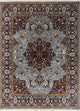 Wollteppich - 300 x 240 cm - blau