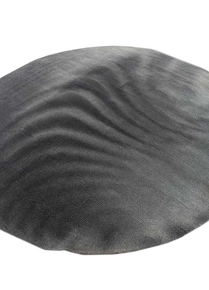 Wollteppich rund  - 180 x 180 cm - grau