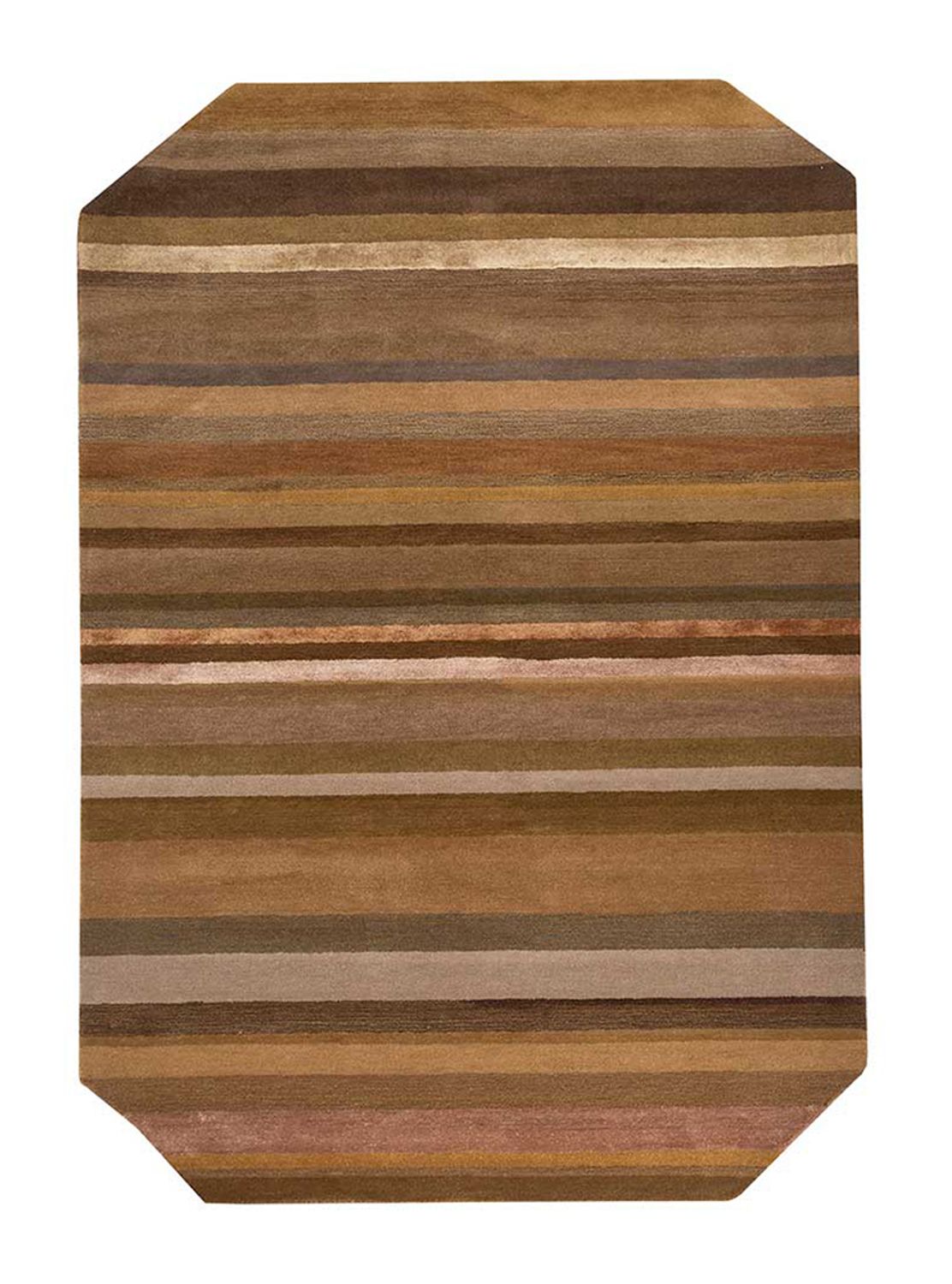 Wollteppich sonderform  - 270 x 180 cm - blau