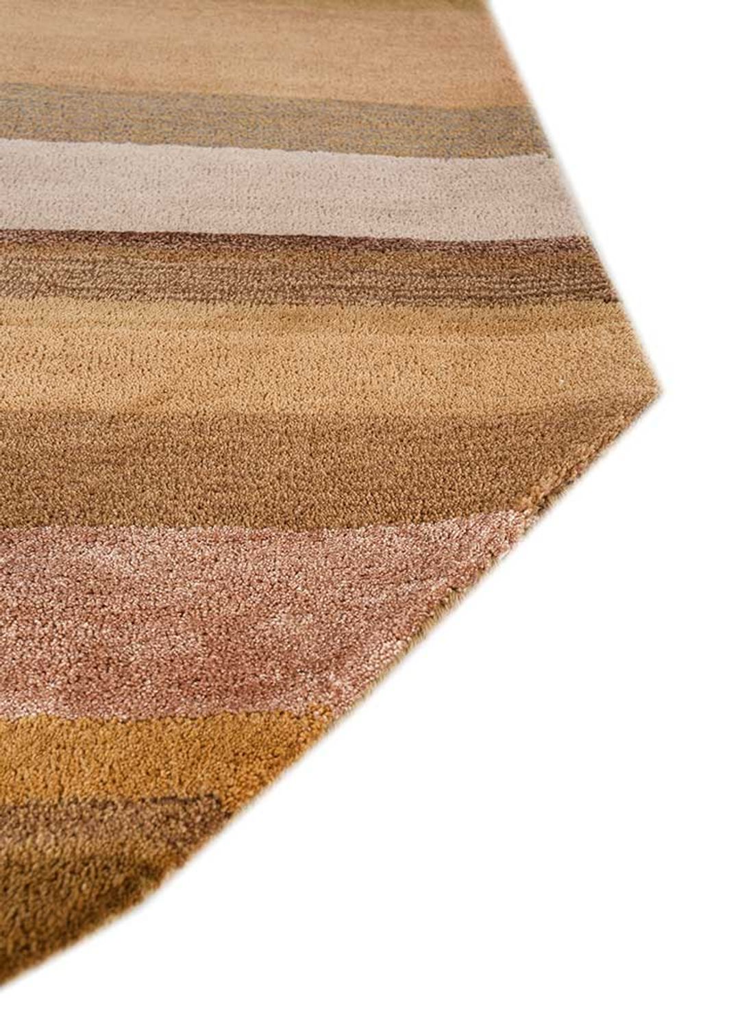 Wollteppich sonderform  - 270 x 180 cm - blau