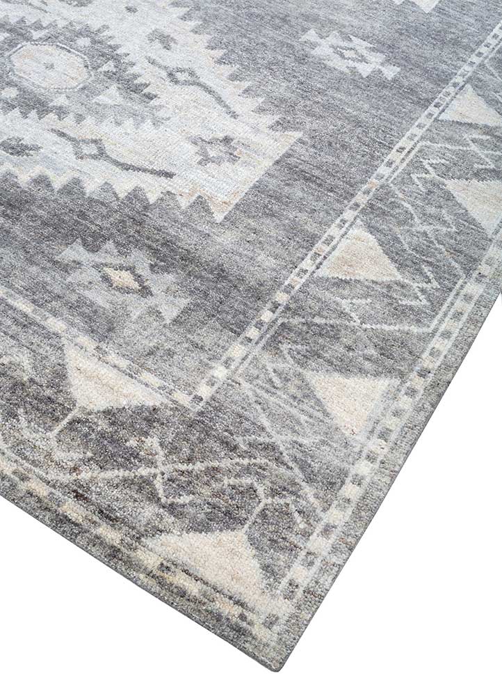 Wollteppich - 300 x 240 cm - grau