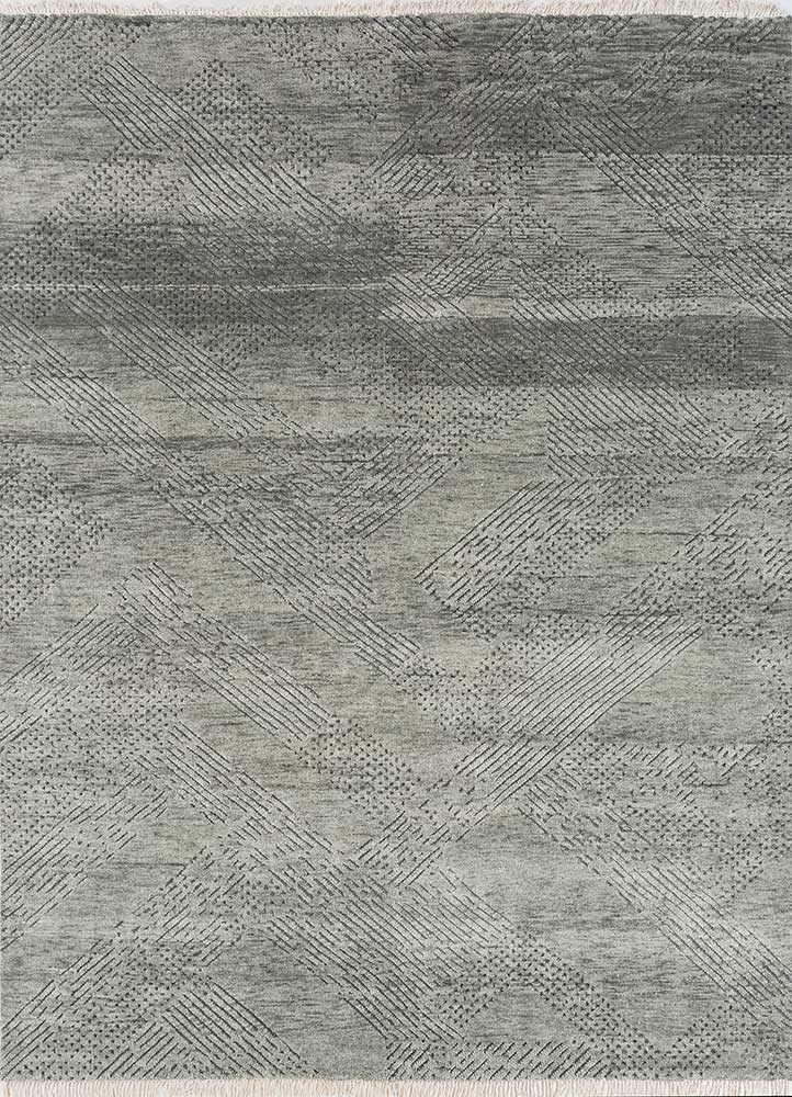 Wollteppich - 300 x 240 cm - grau
