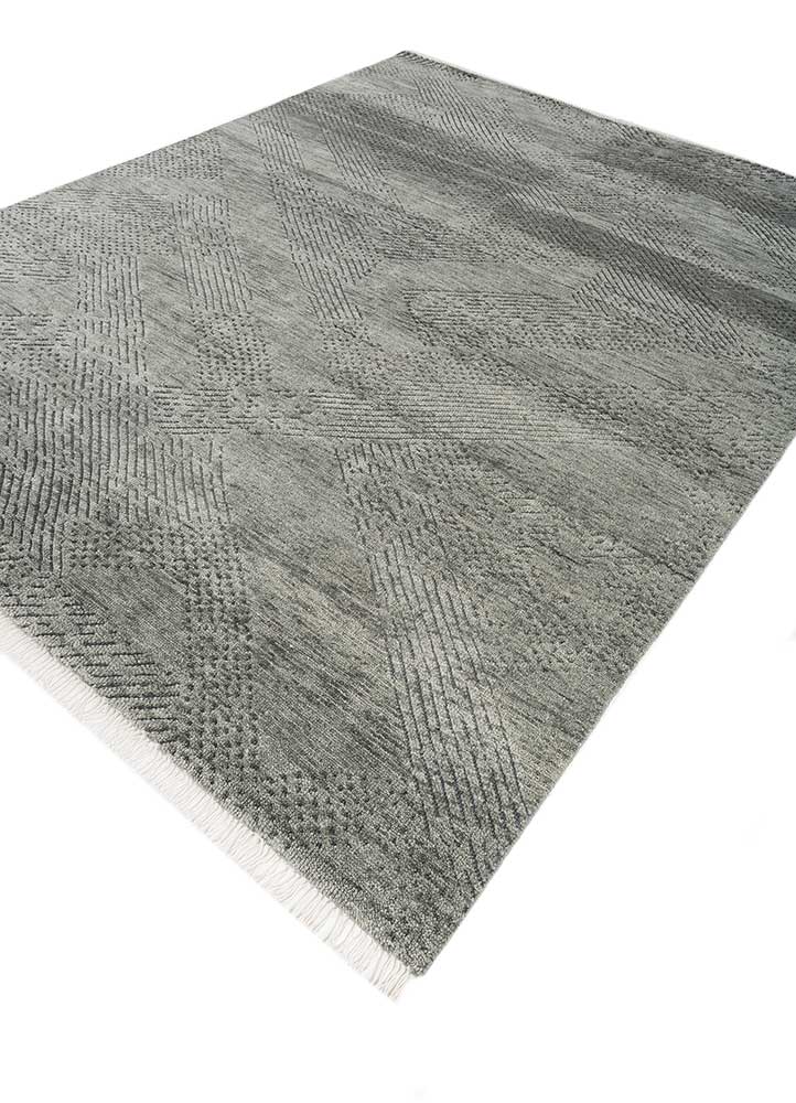 Wollteppich - 300 x 240 cm - grau