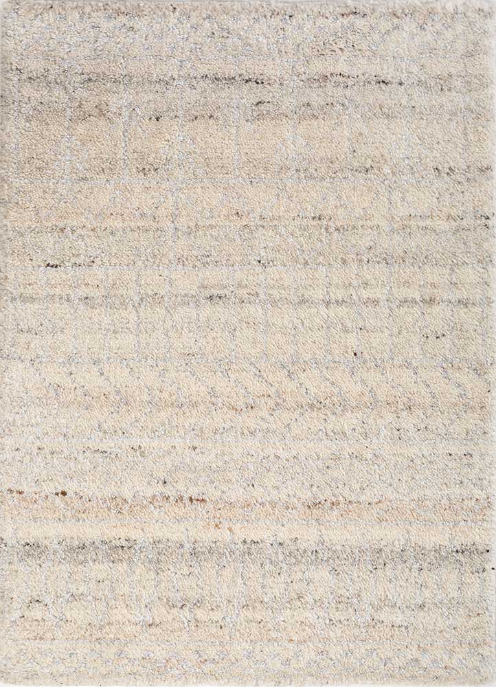 Wollteppich - 90 x 60 cm - creme