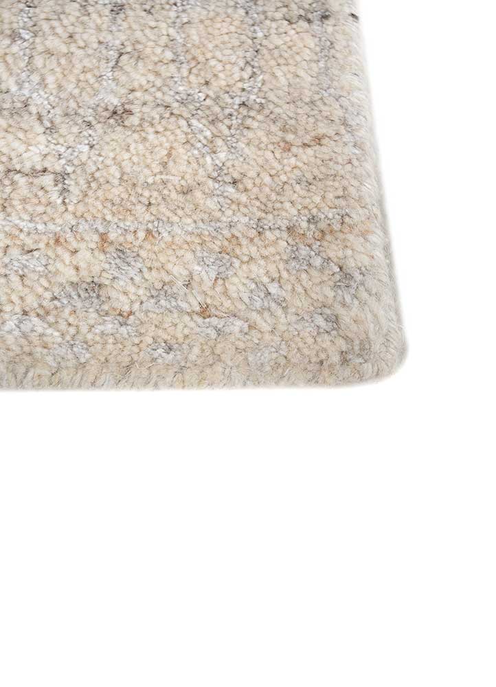 Wollteppich - 90 x 60 cm - creme
