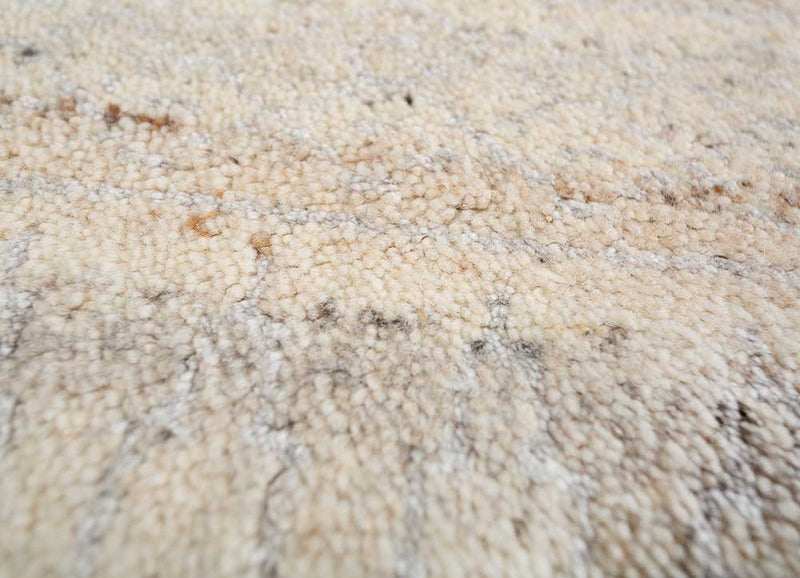 Wollteppich - 90 x 60 cm - creme