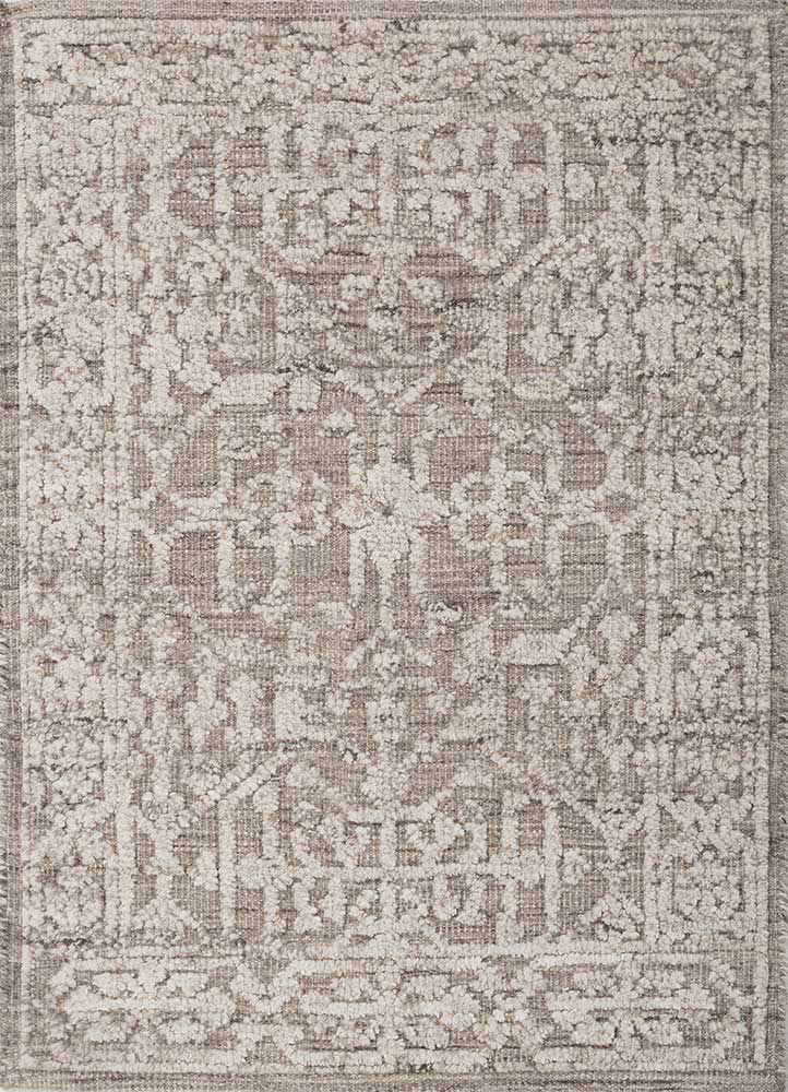 Wollteppich - 90 x 60 cm - beige
