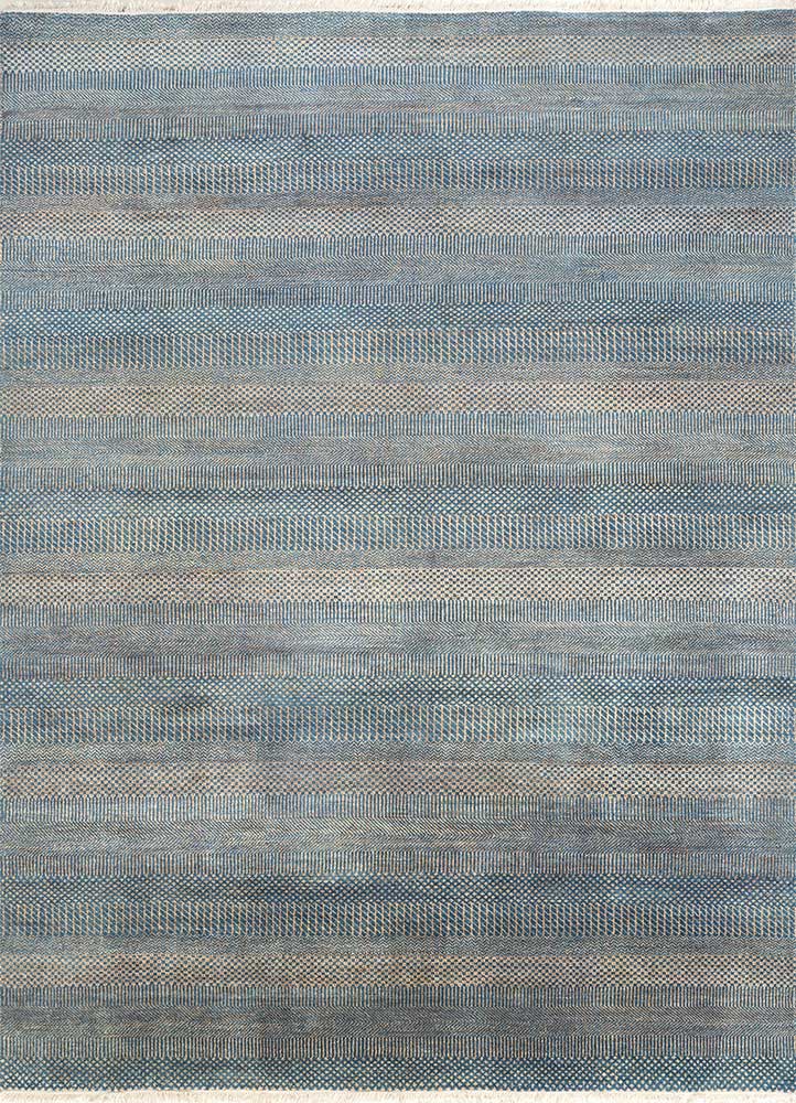 Wollteppich - 270 x 180 cm - seeblau