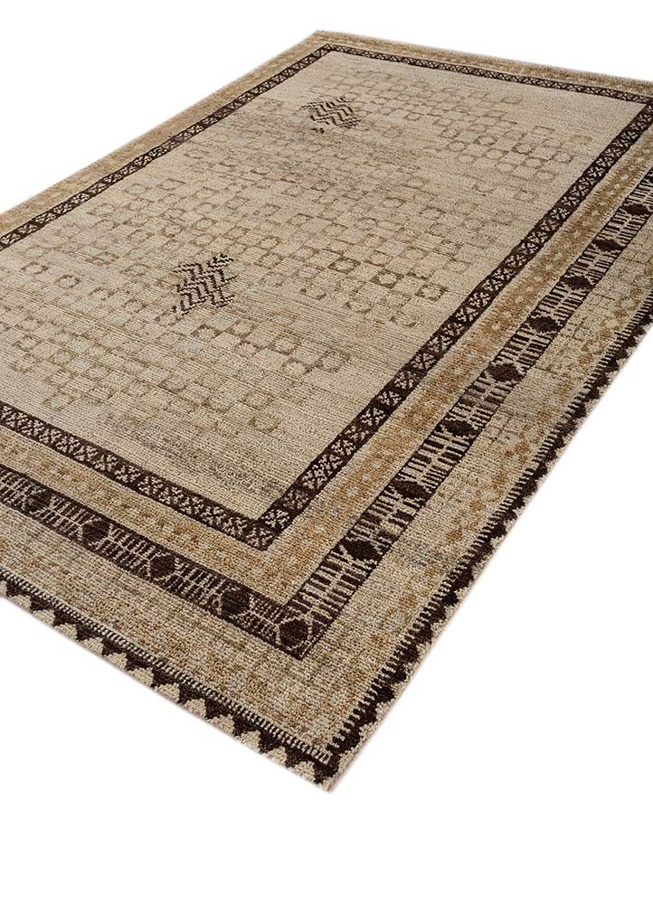 Wollteppich - 270 x 180 cm - gold