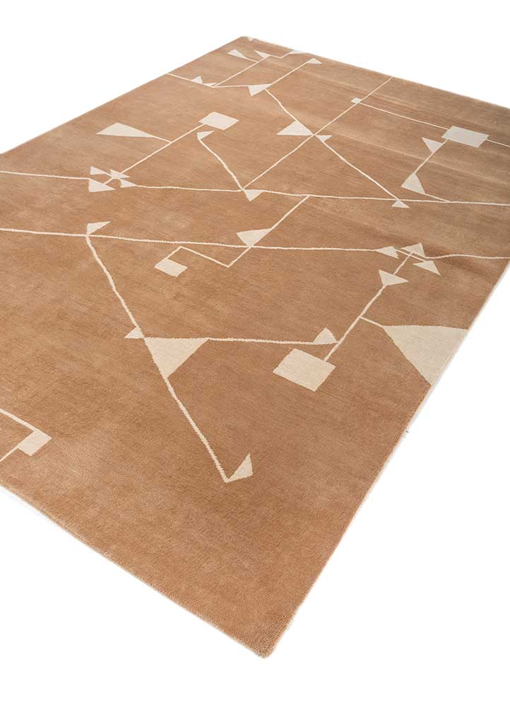 Wollteppich - 270 x 180 cm - gold