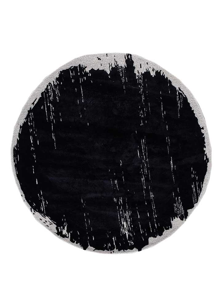 Wollteppich rund  - 180 x 180 cm - anthrazit