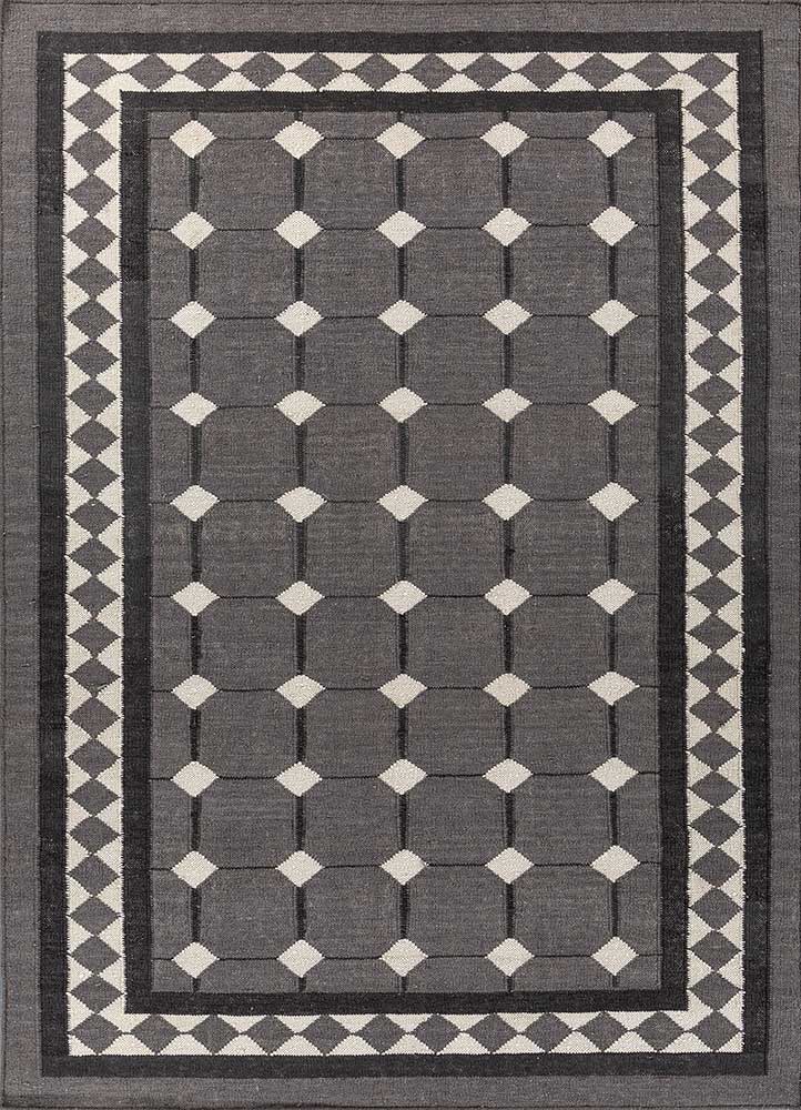 Wollteppich - 240 x 150 cm - grau