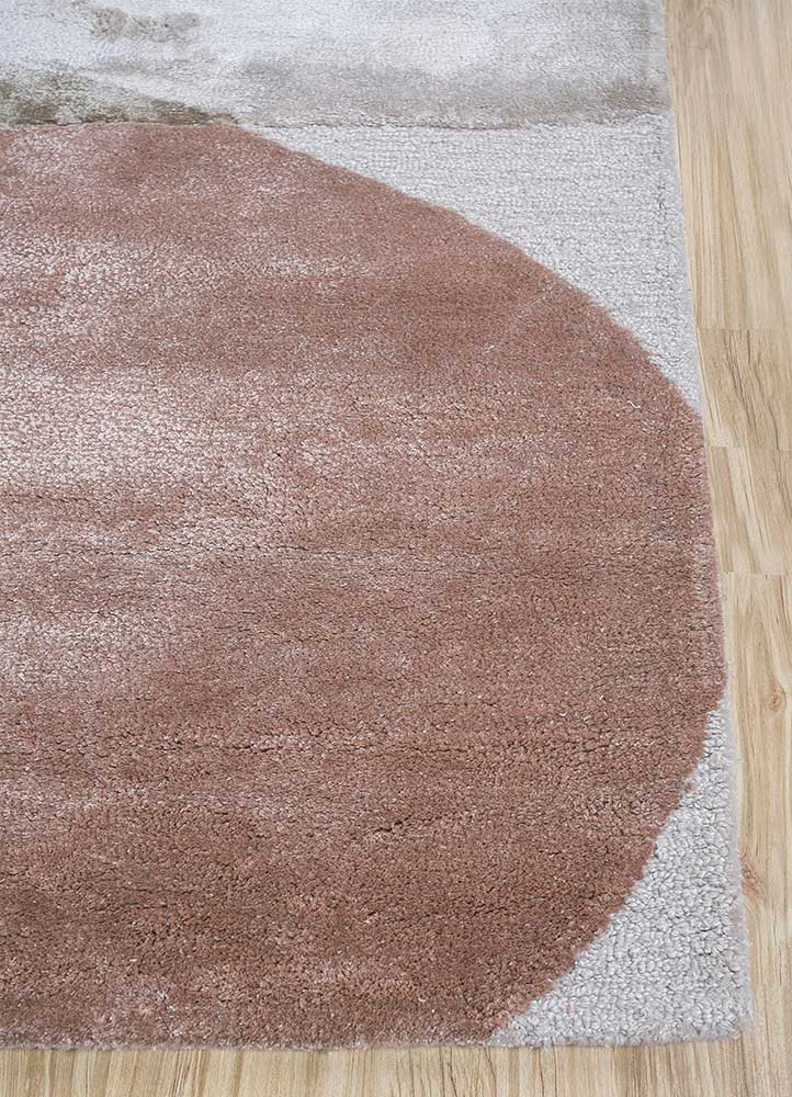 Wollteppich - 240 x 150 cm - silber